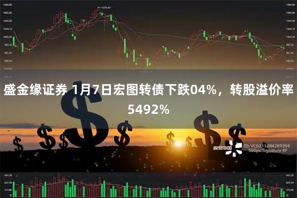 盛金缘证券 1月7日宏图转债下跌04%，转股溢价率5492%